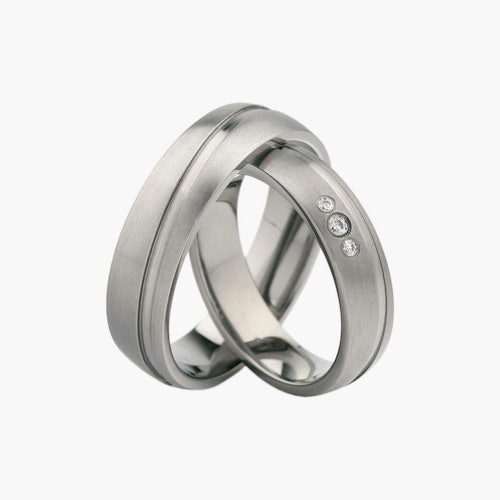 Obrączki ślubne: tytan, półokrągłe, 6 mm